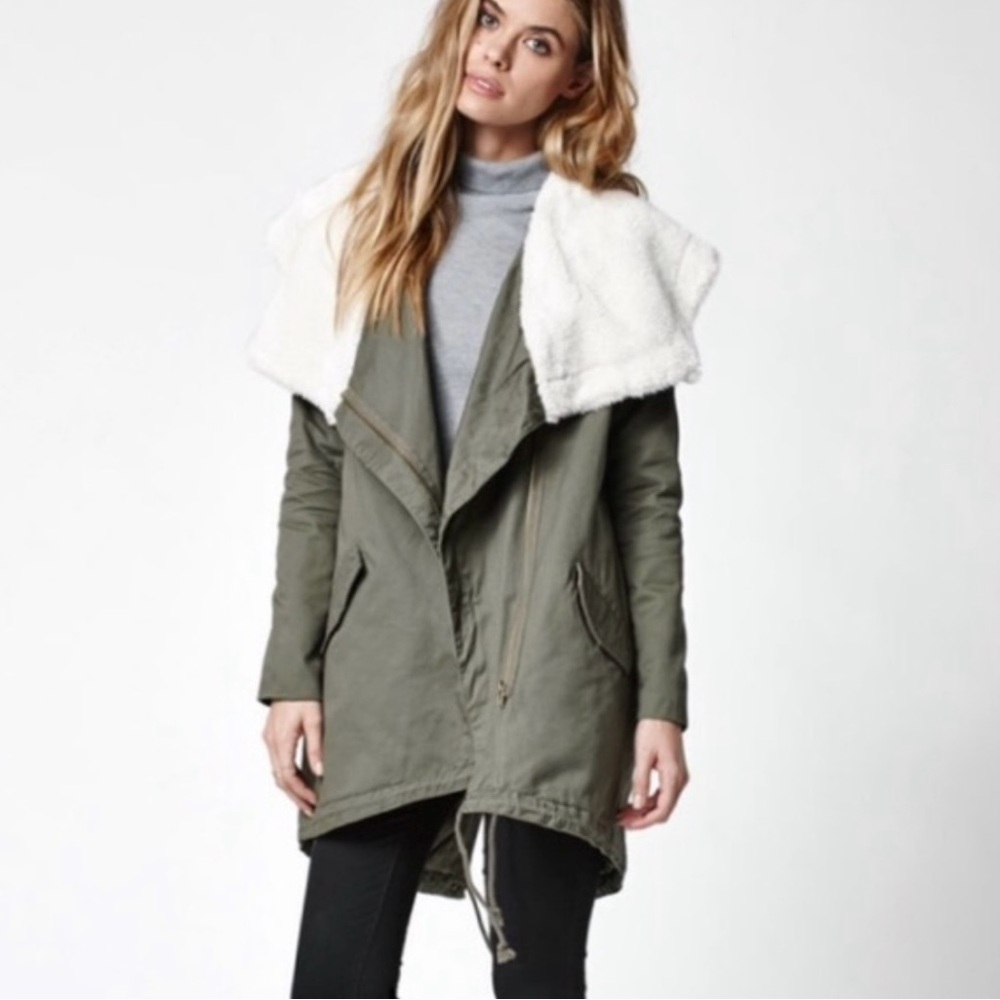 LA Hearts Green Utility Jacket